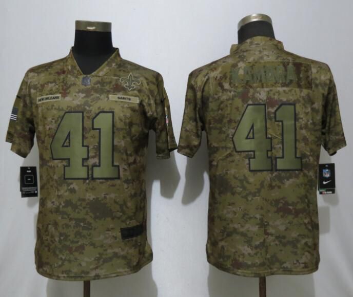 Women New Orleans Saints #41 Kamara Nike Camo Salute to Service Limited NFL Jerseys->boston red sox->MLB Jersey
